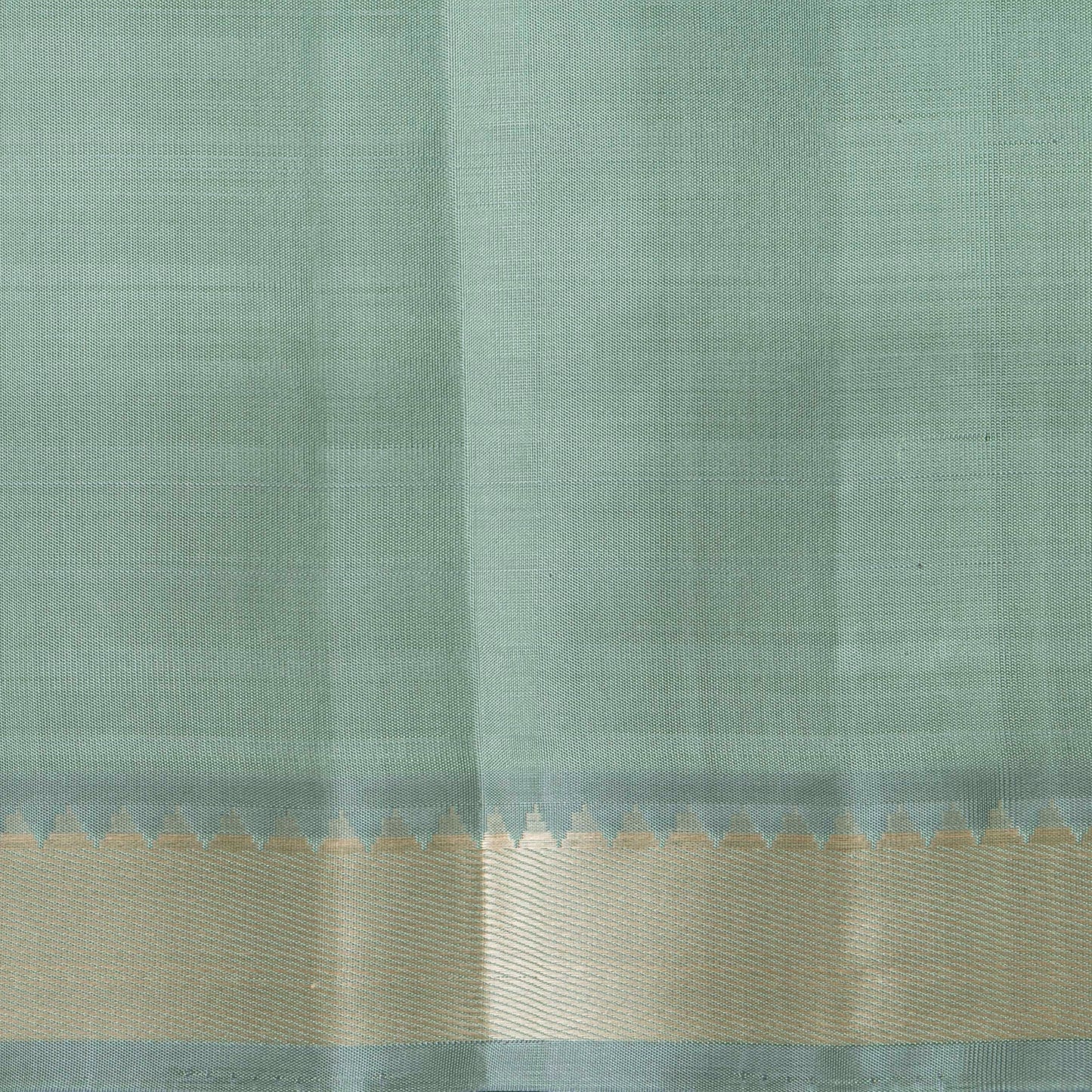 Elachi Green And Blue Kanchipuram Silk Saree For Festive Wear PV KNN 333