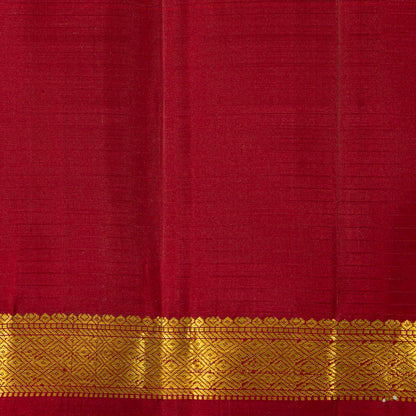 Green And Red Kanchipuram Silk Saree For Festive Wear PV KNN 324