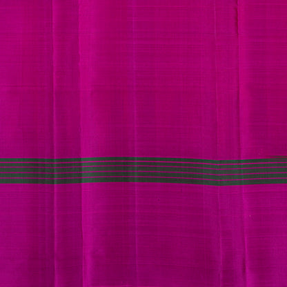 Yellow Ganga Jamuna Border Kanchipuram Silk Saree For Festive Wear PV KNN 338