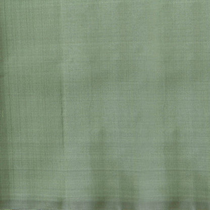 Elachi Green Ganga Jamuna Border Kanchipuram Silk Saree For Festive Wear PV KNN 337