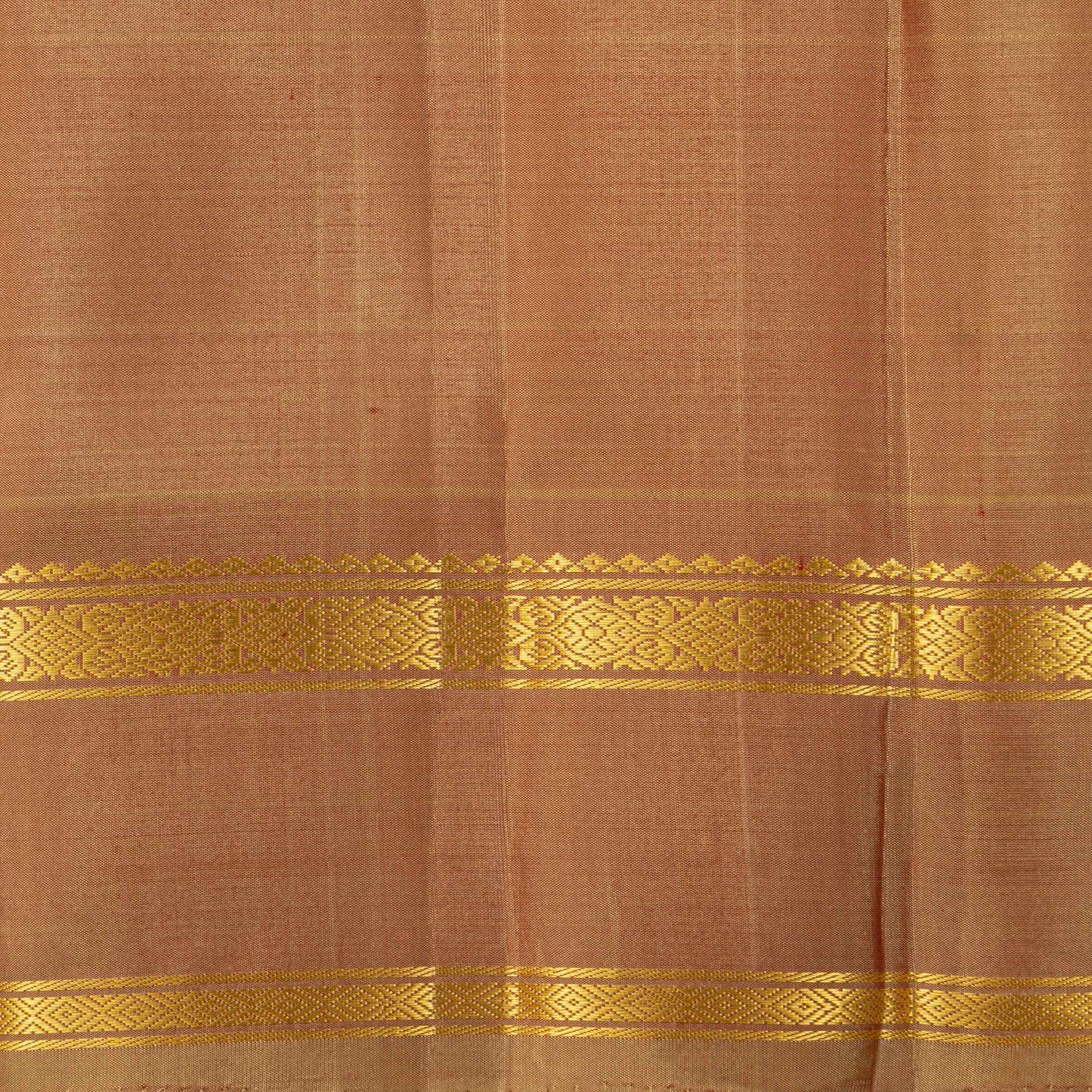 Pink And Beige Kanchipuram Silk Saree For Festive Wear PV KNN 325
