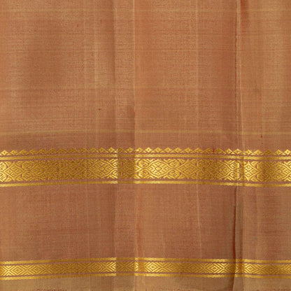 Pink And Beige Kanchipuram Silk Saree For Festive Wear PV KNN 325