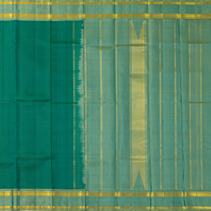 Green  Kanchipuram Silk Saree For Festive Wear PV KNN 328