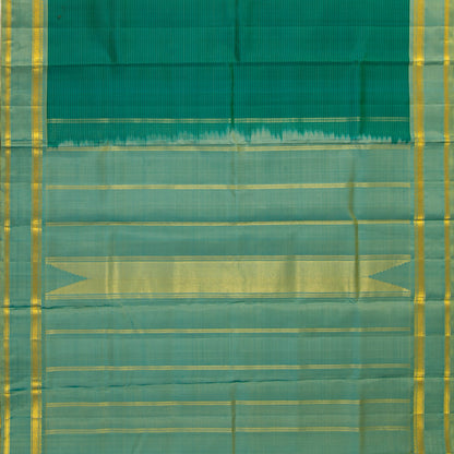 Green  Kanchipuram Silk Saree For Festive Wear PV KNN 328