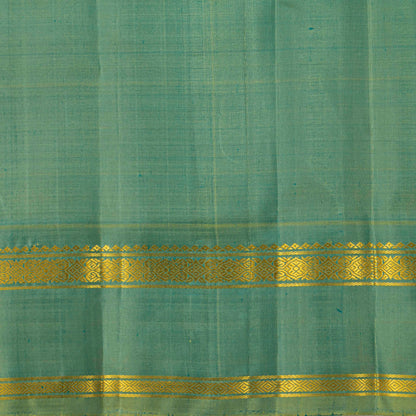 Green  Kanchipuram Silk Saree For Festive Wear PV KNN 328