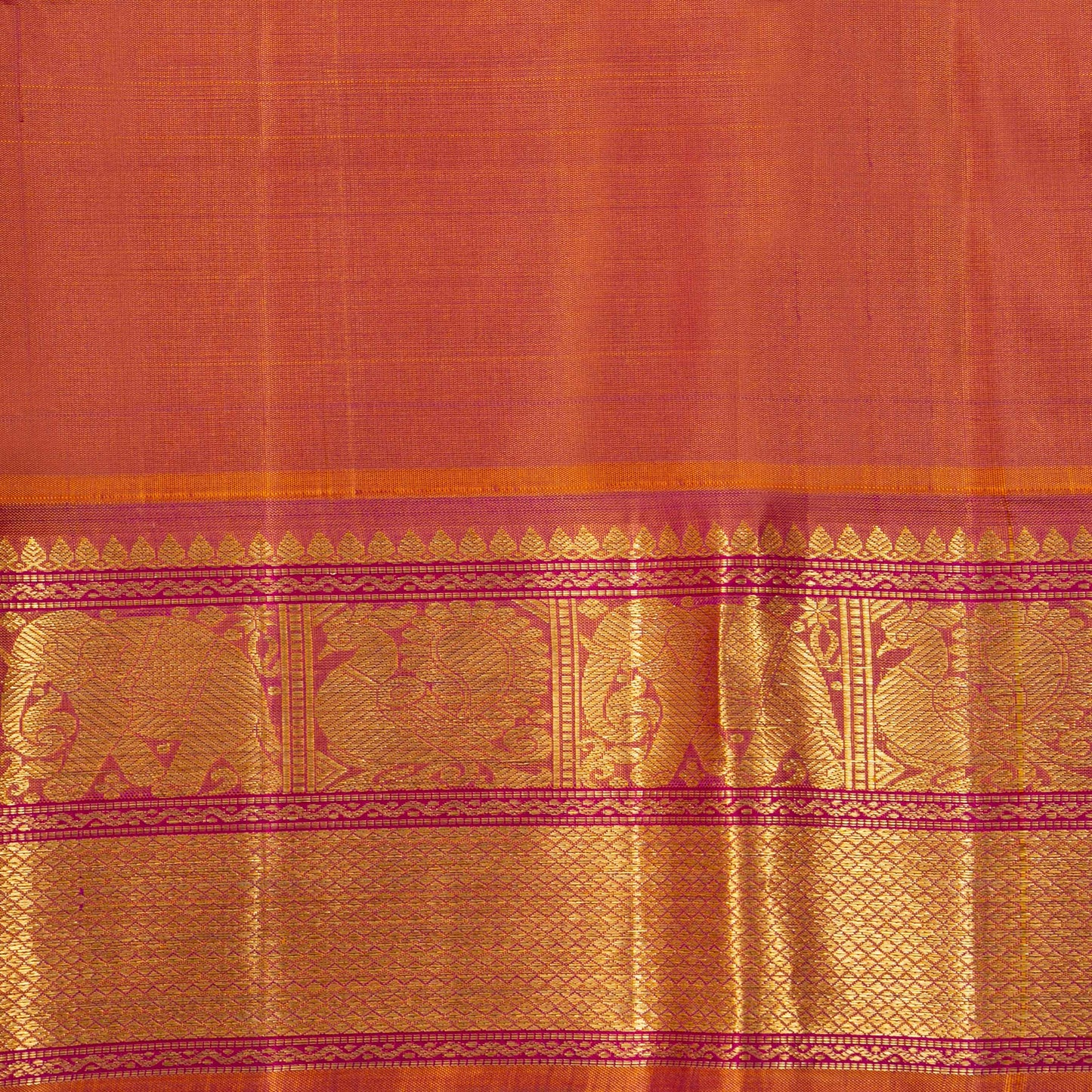 Dark Teal Green And Purple Kanchipuram Silk Saree For Wedding Wear PV J 1018