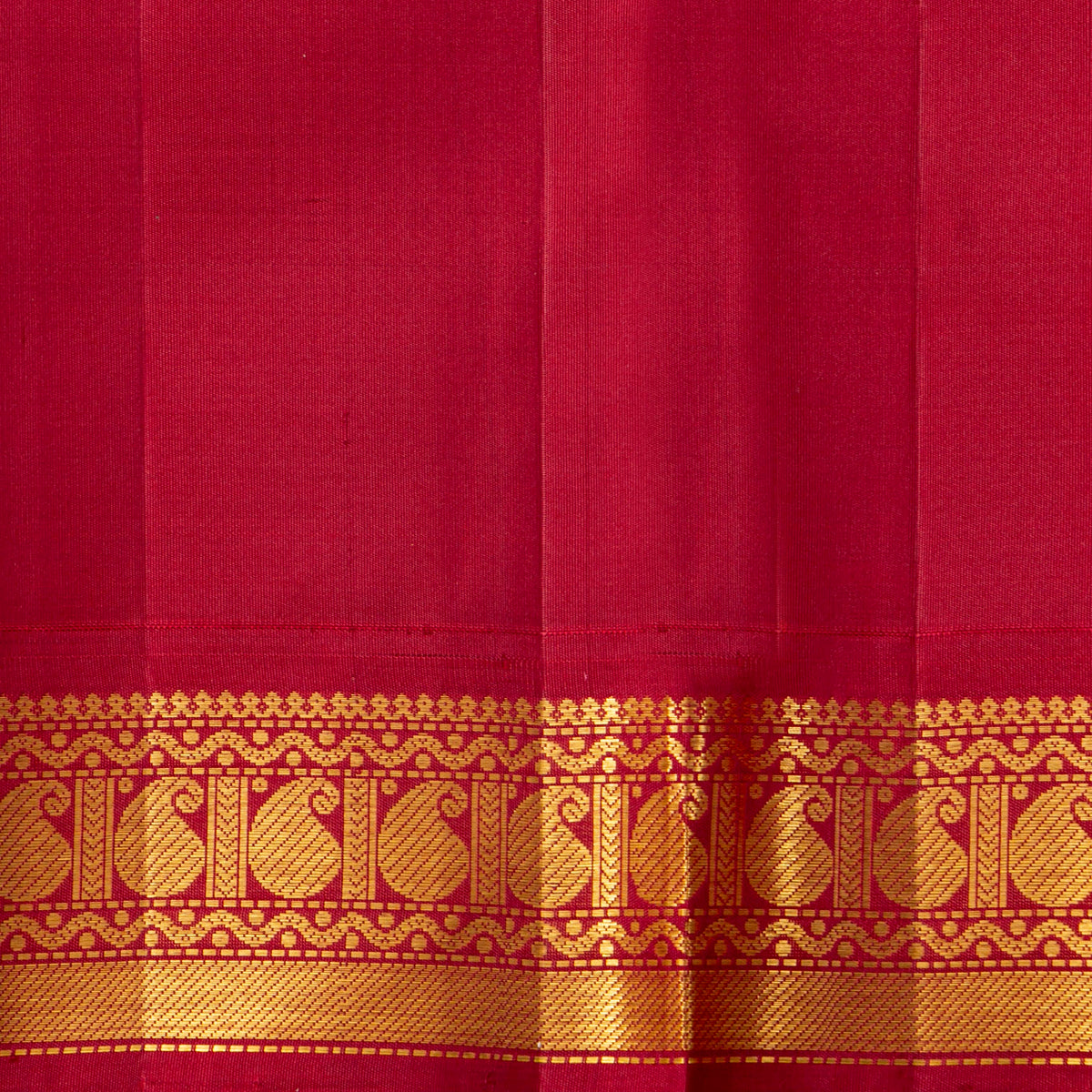 Pastel Blue And red Kanchipuram Silk Saree For Festive Wear PV J 1725
