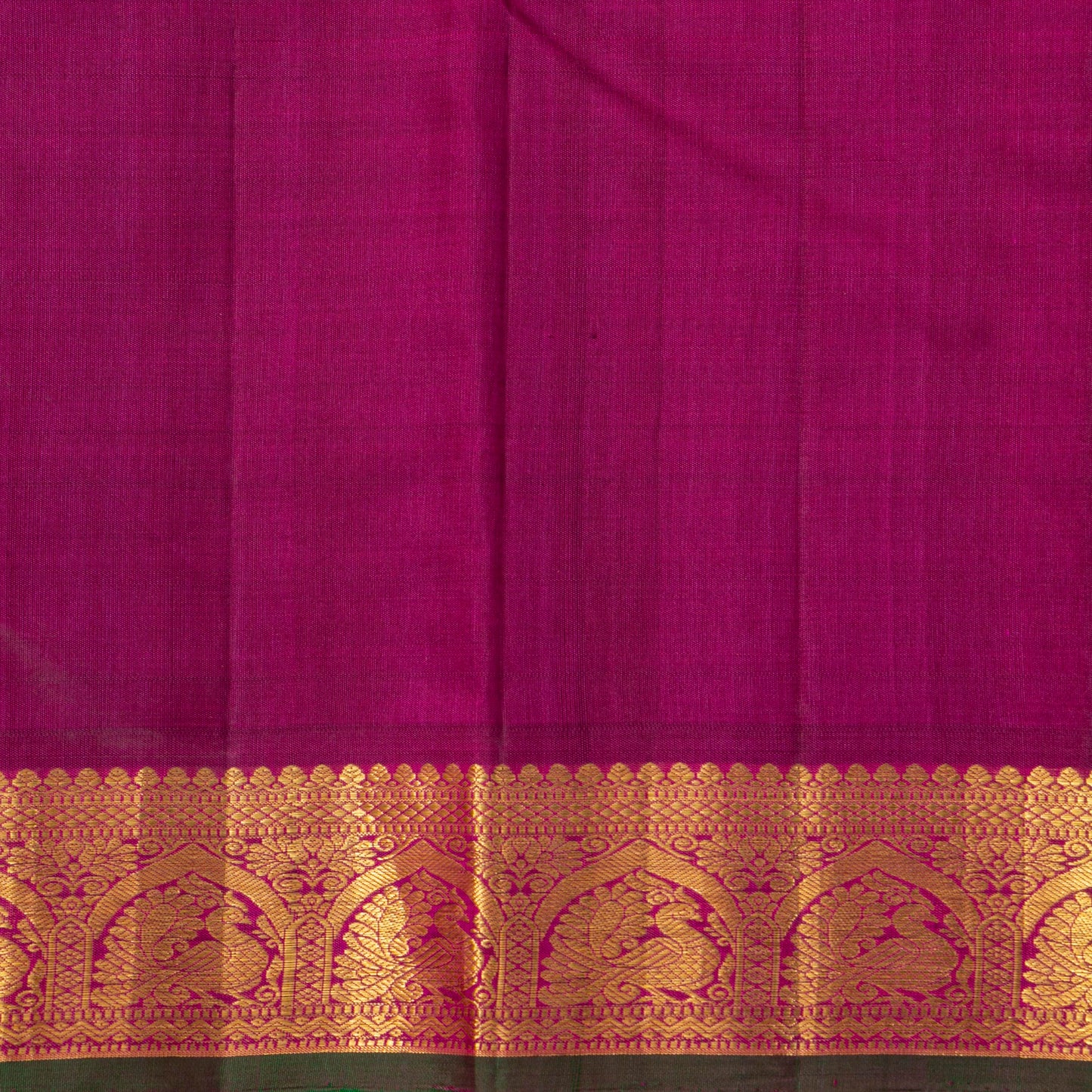 Casandra And Magenta Kanchipuram Silk Saree For Festive Wear PV J 1833