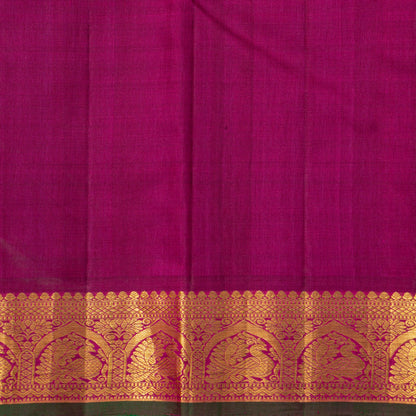 Casandra And Magenta Kanchipuram Silk Saree For Festive Wear PV J 1833