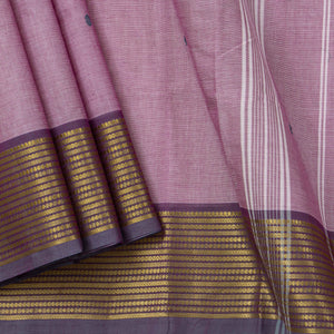 Lilac Kanchi Cotton Saree For Festive Wear PV MM KC 400