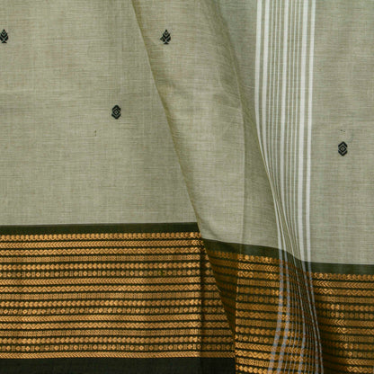 Green Kanchi Cotton Saree For Festive Wear PV MM KC 410