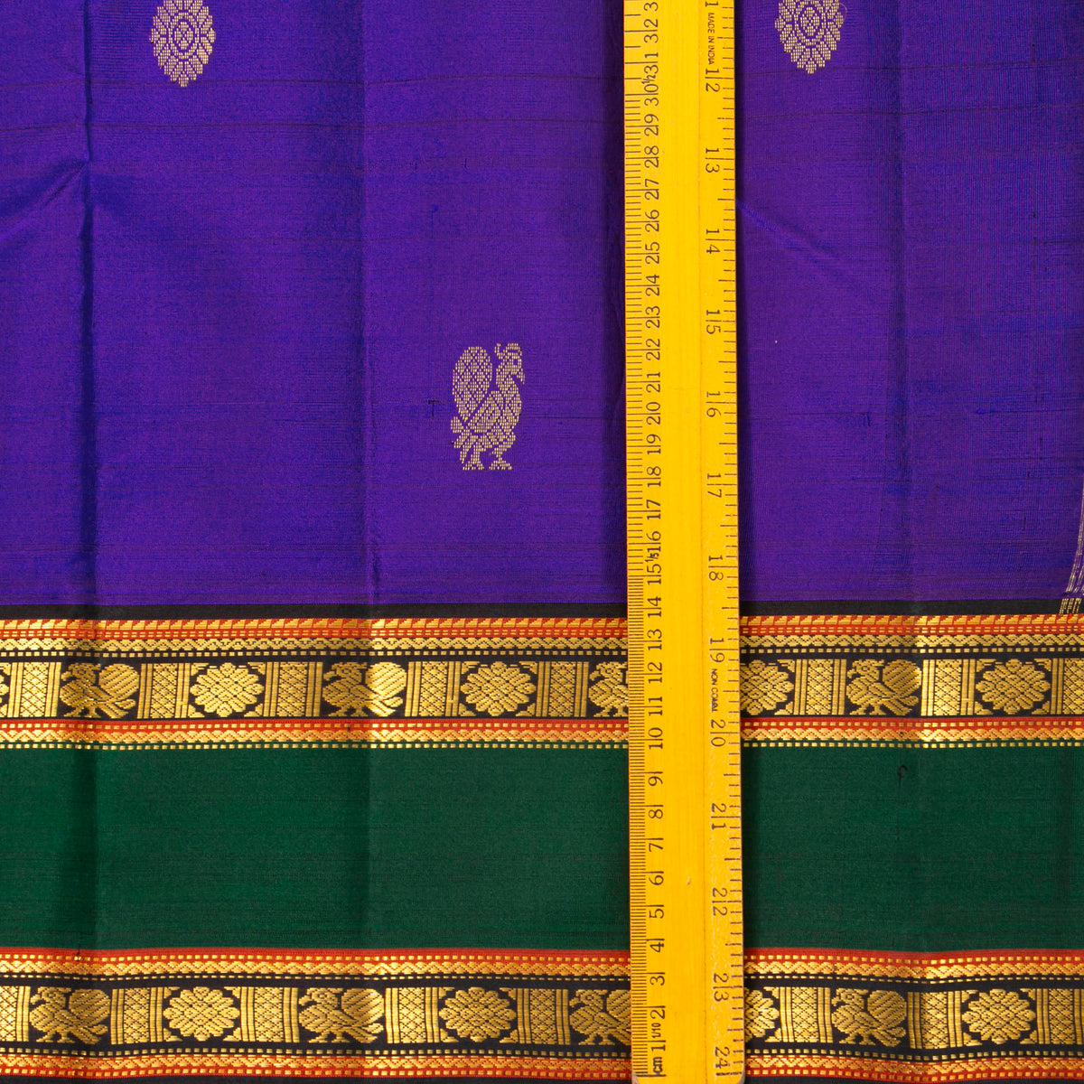 Purple And Brown Kanchipuram Silk Saree For Festive Wear PV VIS 125