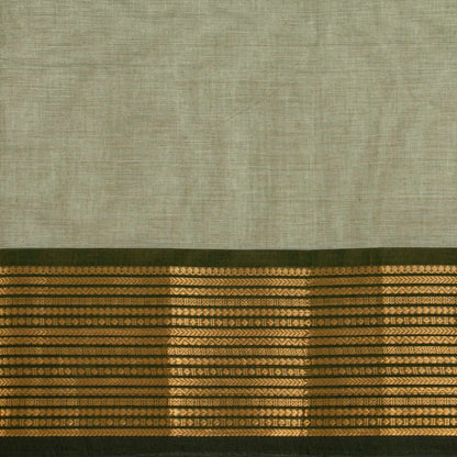 Green Kanchi Cotton Saree For Festive Wear PV MM KC 410