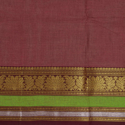 Brown Kanchi Cotton Saree For Festive Wear PV MM KC 596