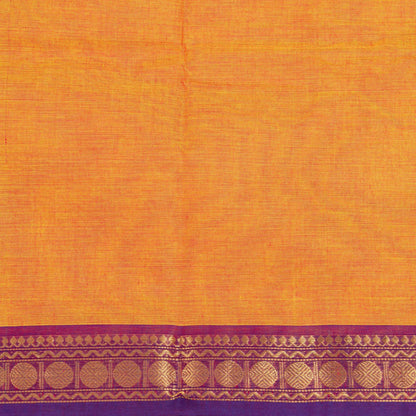 Orange And Magenta Kanchi Cotton Saree For Festive Wear PV MM KC 510 - Cotton Saree - Panjavarnam PV MM KC 510