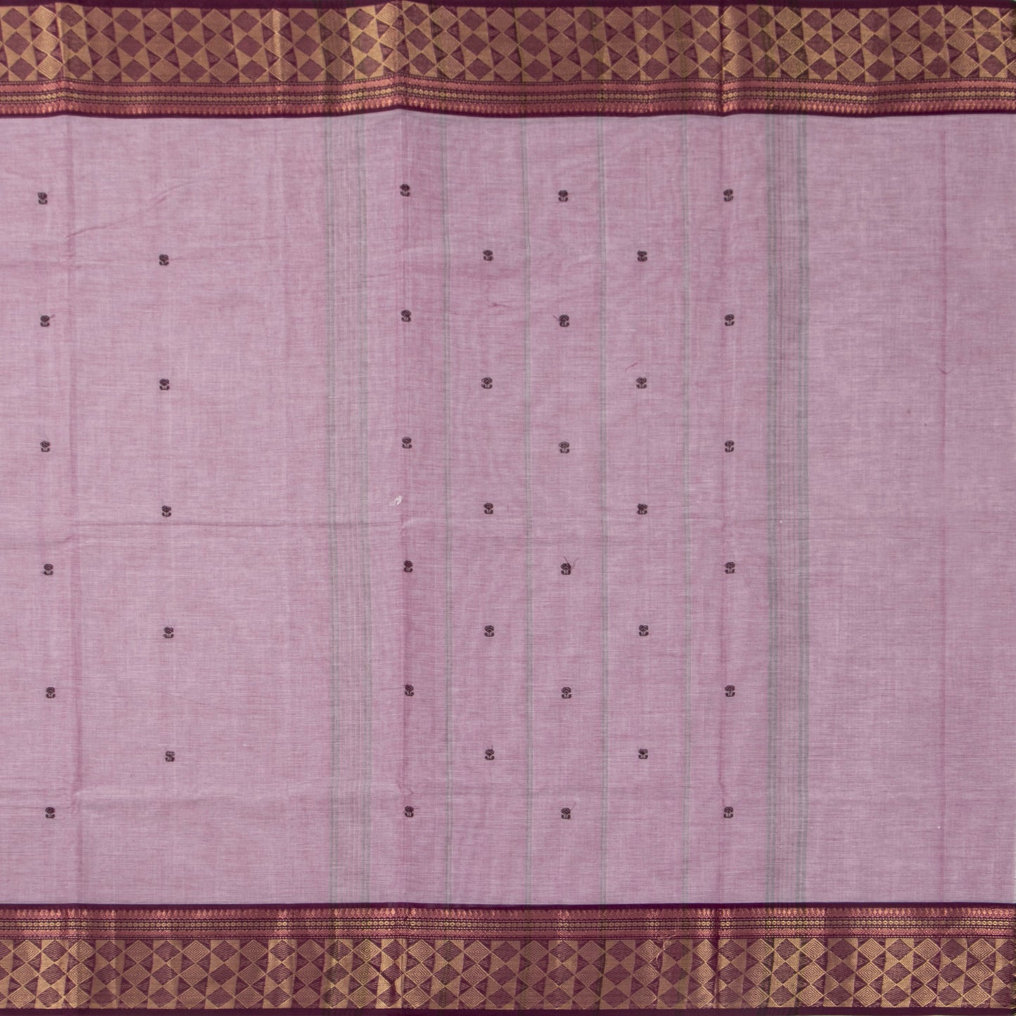 Lilac And Purple Kanchi Cotton Saree For Festive Wear PV MM KC 485