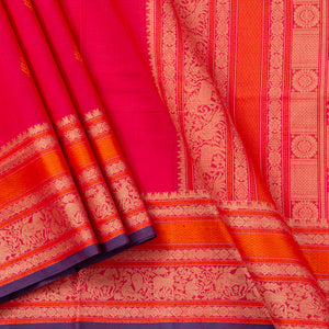 Pink Kanchi Cotton Saree PV RSP KC 240