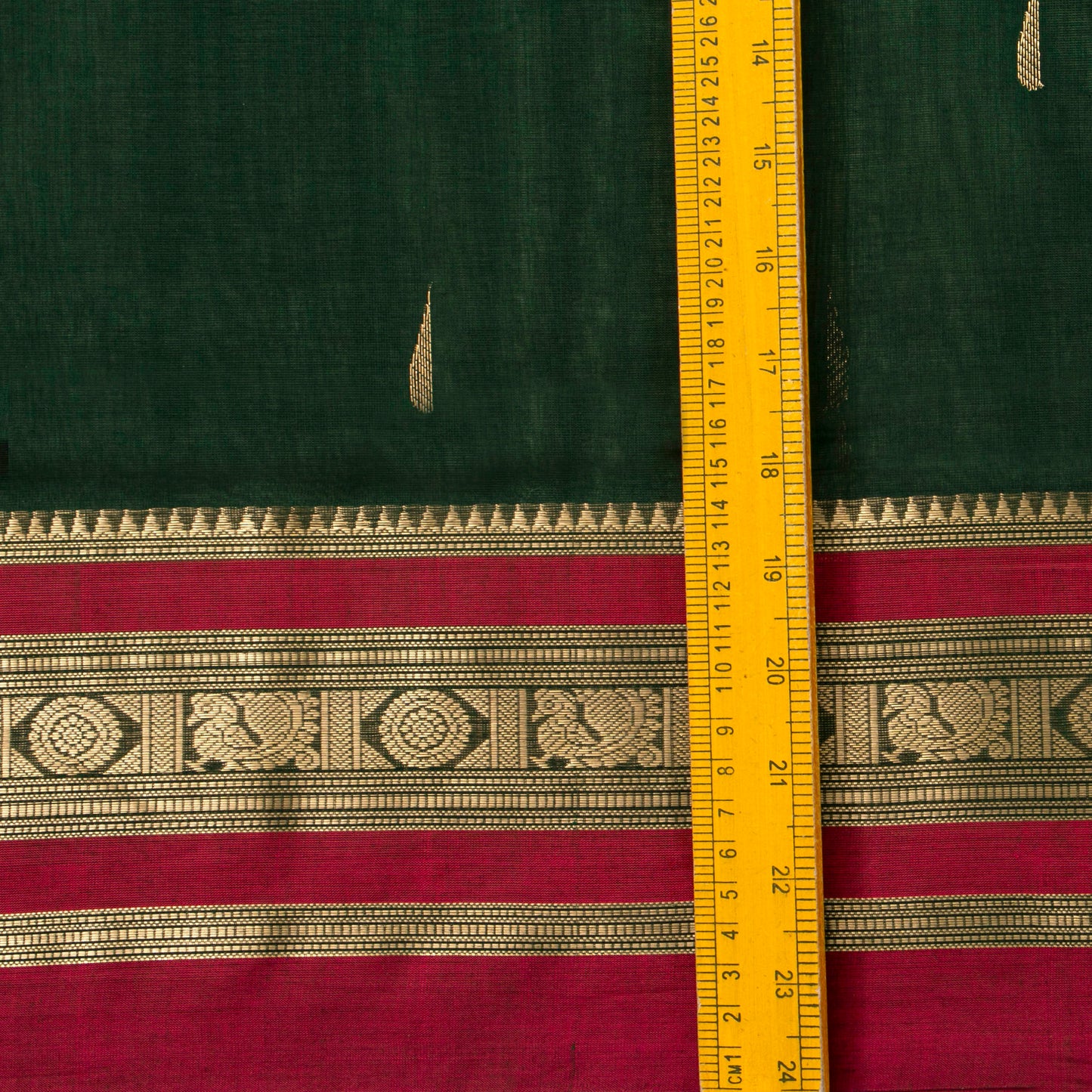 Green Kanchi Cotton Saree PV RSP KC 241