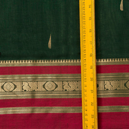 Green Kanchi Cotton Saree PV RSP KC 241