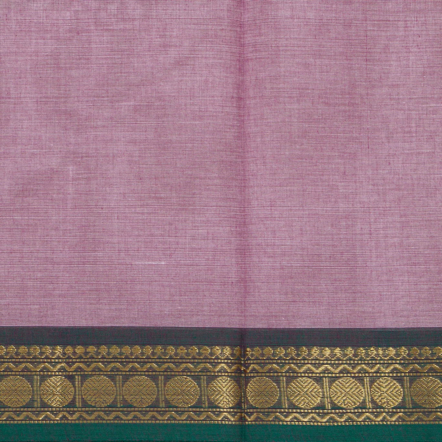 Lilac And Teal  Kanchi Cotton Saree For Festive Wear PV MM KC 554