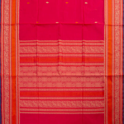 Pink Kanchi Cotton Saree PV RSP KC 240