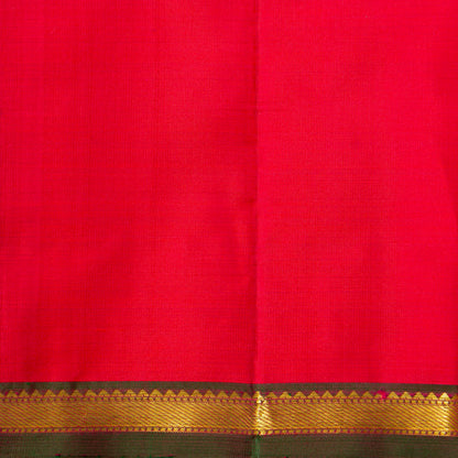 Yellow And Red Kanchipuram Silk Saree For Festive Wear PV VG 104