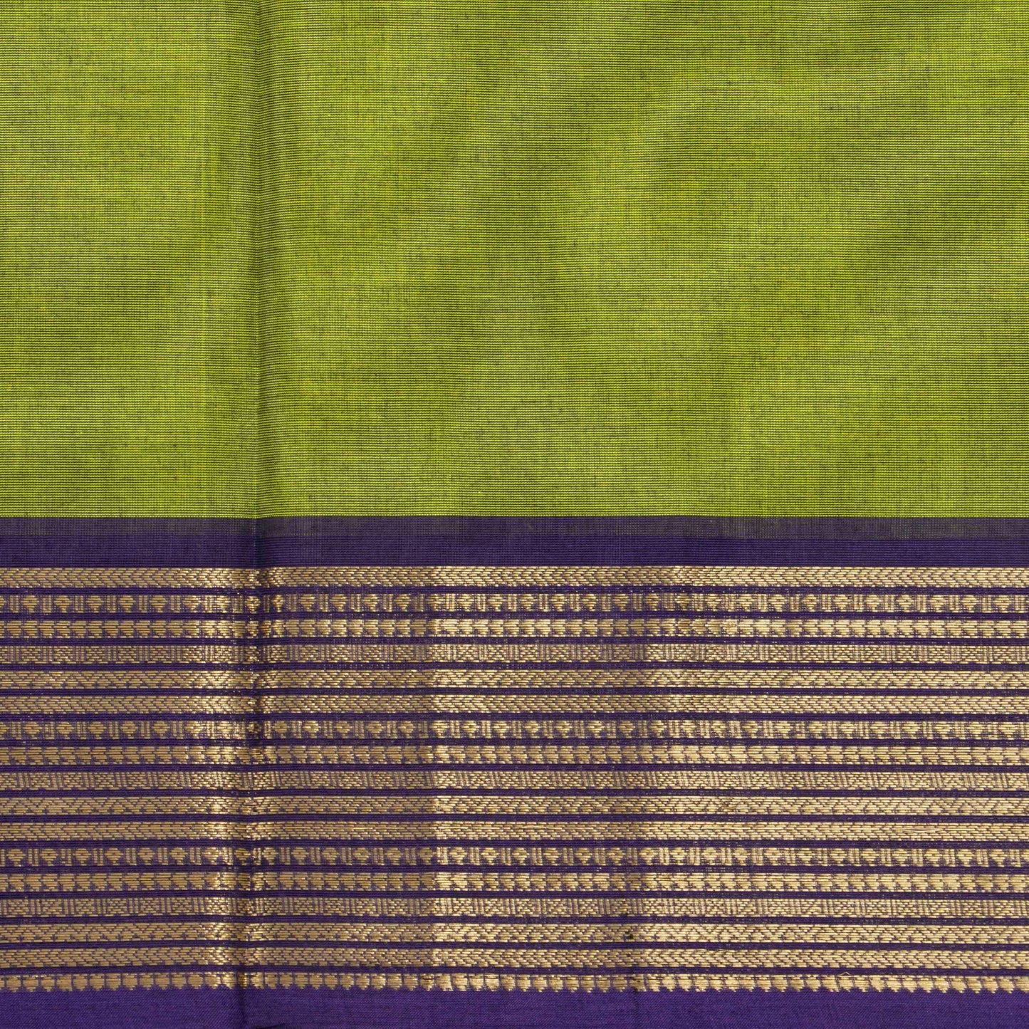 Green And Purple Kanchi Cotton Saree For Festive Wear PV MM KC 472