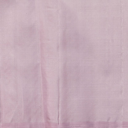 Lilac Kanchipuram Silk Saree Borderless For Festive Wear PV SAR 101