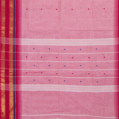 Pink Kanchi Cotton Saree For Festive Wear PV MM KC 527