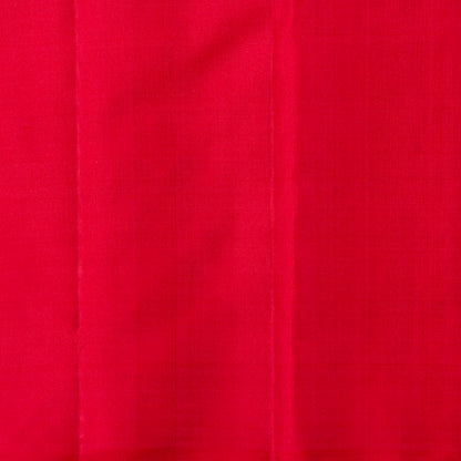 Red Kanchipuram Silk Saree Borderless For Festive Wear PV SAR 102