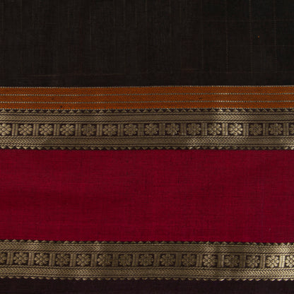 Black And Pink Aayiram Bhutta Kanchi Cotton Saree PV RSP KC 242