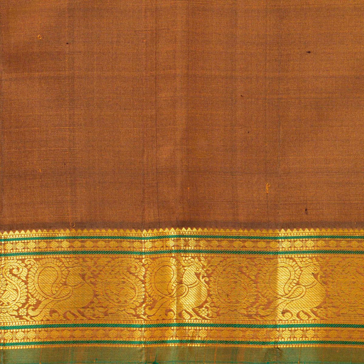 Mauve And Green Kanchipuram Silk Saree For Festive Wear PV VIS 107