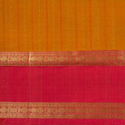 Mustard And Pink Lakshadeepam Kanchi Cotton Saree PV RSP KC 243