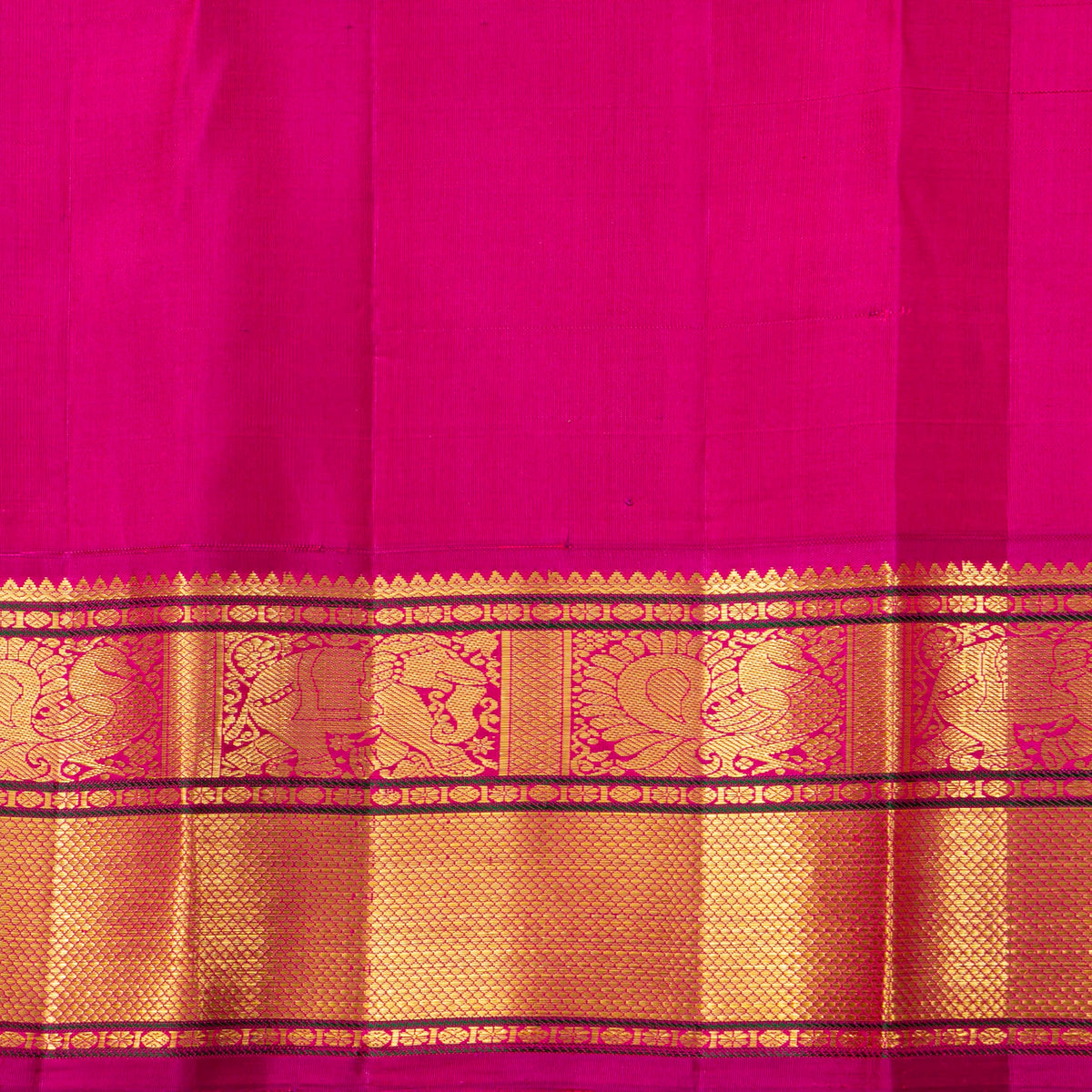 Turquoise Blue  And Pink Kanchipuram Silk Saree For Festive Wear PV VIS 122