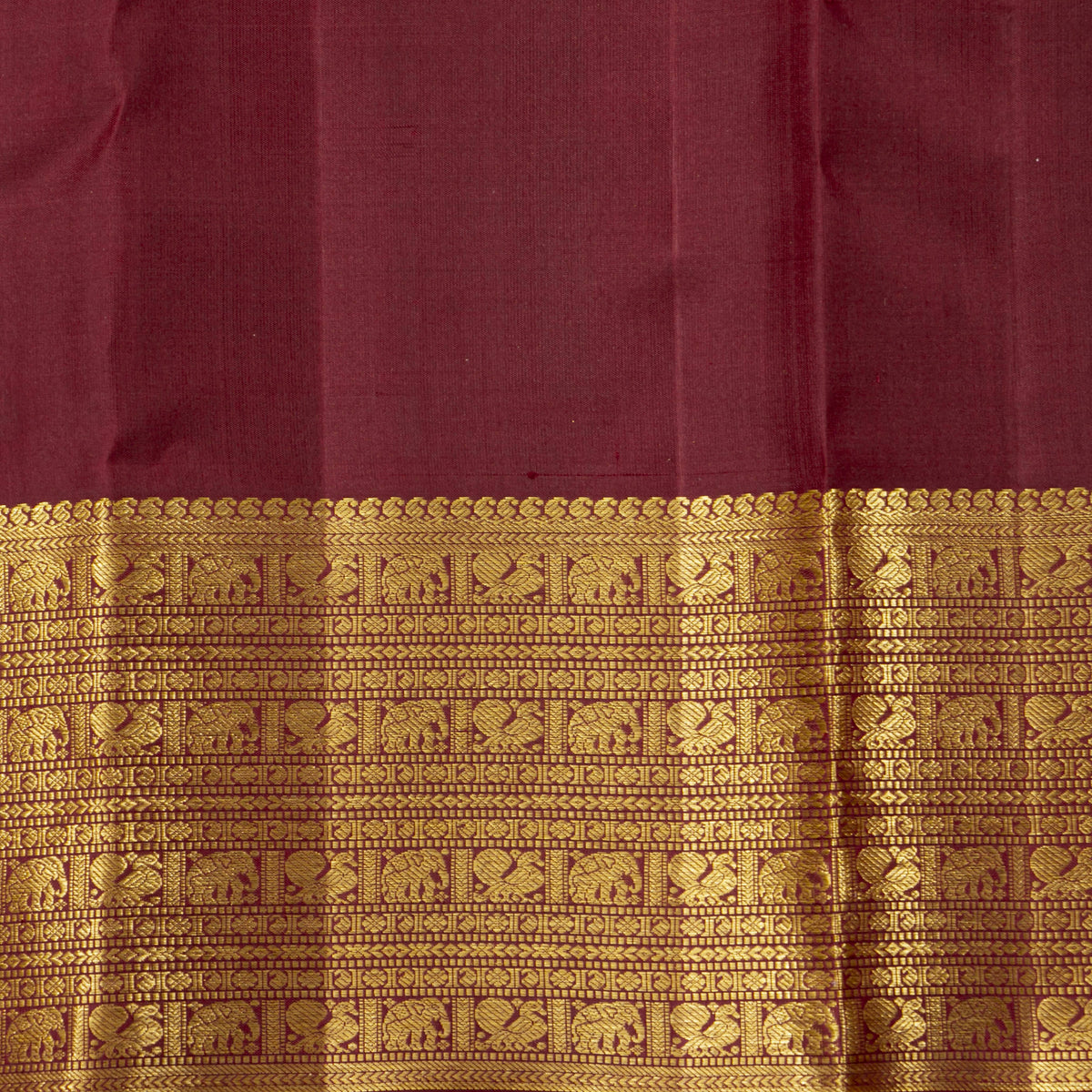 Lavender And Maroon Dual Shade Kanchipuram Silk Saree For Festive Wear PV VIS 105