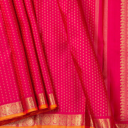 Pink Kanchipuram Silk Saree For Festive Wear PV NYC 2034
