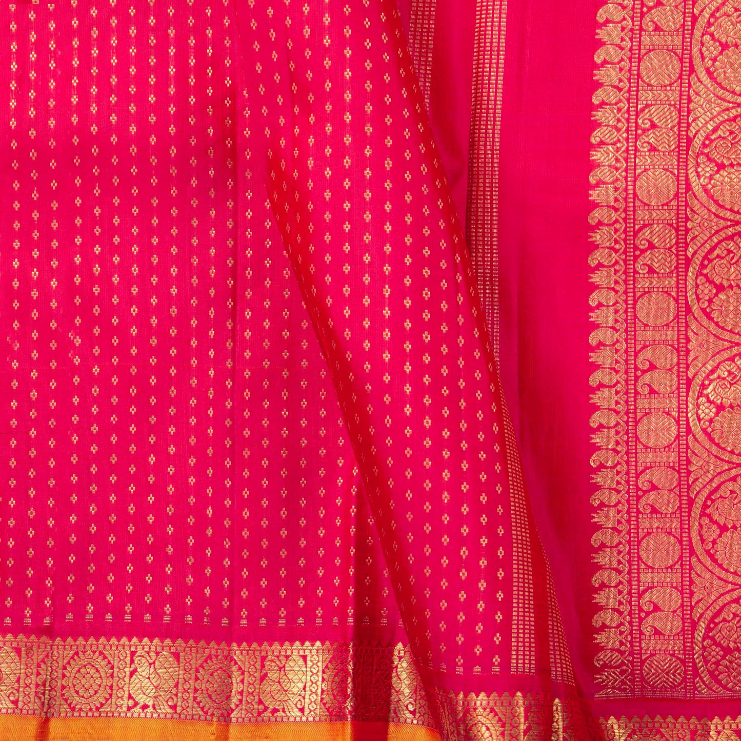 Pink Kanchipuram Silk Saree For Festive Wear PV NYC 2034