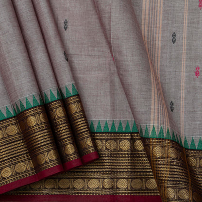Mauve And Maroon Kanchi Cotton Saree For Festive Wear PV MM KC 399