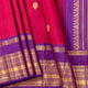 Pink And Purple Kanchipuram Silk Saree For Festive Wear PV NYC 1987
