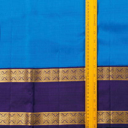 Blue Kanchipuram Silk Saree For Festive Wear PV NYC 2033