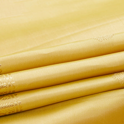 Off White Kanchipuram Silk Saree For Festive Wear PV NYC 1970