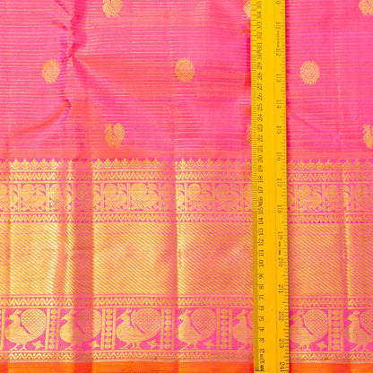Pink Kanchipuram Silk Saree For Wedding Wear PV NYC 2032
