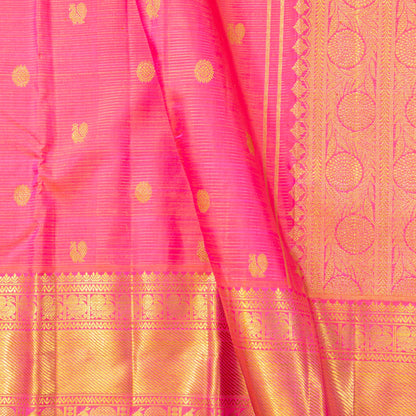 Pink Kanchipuram Silk Saree For Wedding Wear PV NYC 2032