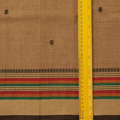 Beige Kanchi Cotton Saree For Festive Wear PV MM KC 476