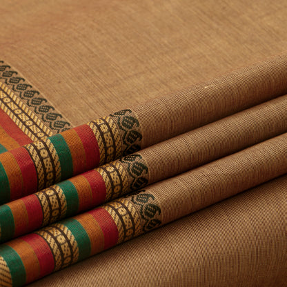 Beige Kanchi Cotton Saree For Festive Wear PV MM KC 476