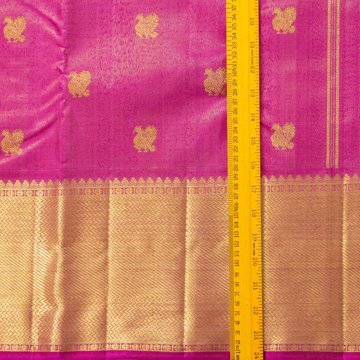 Pink Kanchipuram Tissue Silk Saree For Wedding Wear PV NYC 2029