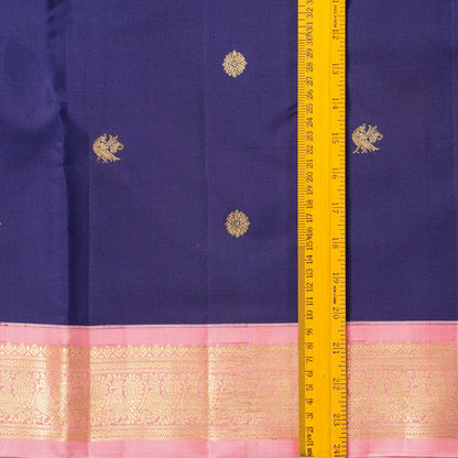 Blue And Pink Kanchipuram Silk Saree For Wedding Wear PV NYC 2027