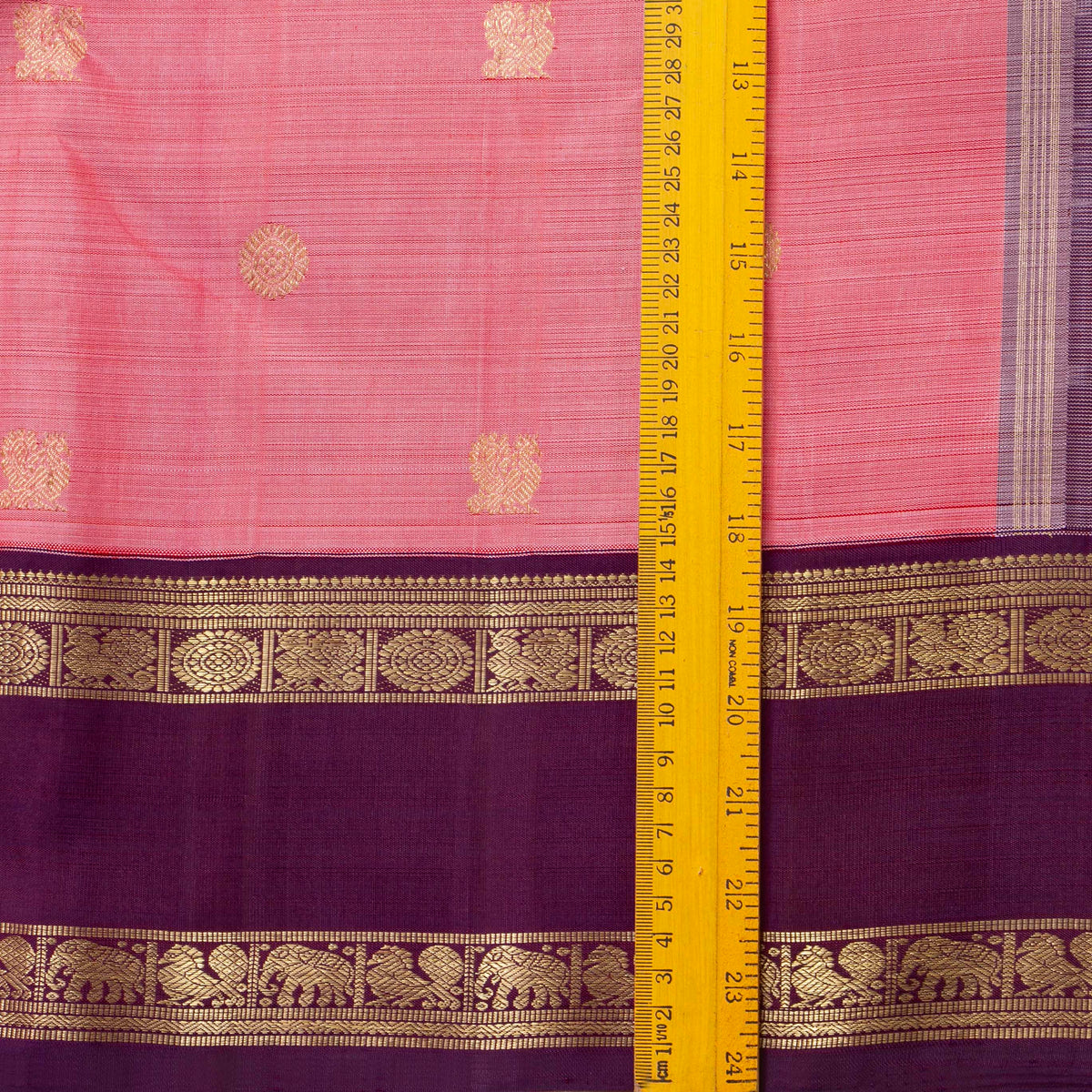 Pink And Magenta Kanchipuram Silk Saree For Wedding Wear PV NYC 2035