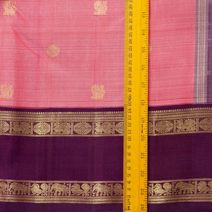 Pink And Magenta Kanchipuram Silk Saree For Wedding Wear PV NYC 2035