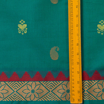 Green Chettinad Cotton Saree PV SK CC 188